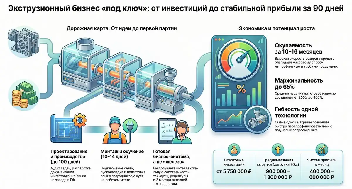 Бизнес на производстве изделий РТИ методом экструзии