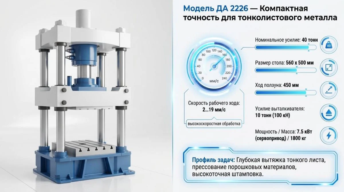 Четырехколонный пресс ДА-2026 40 тонн