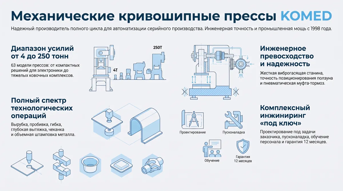 Механические кривошипные прессы